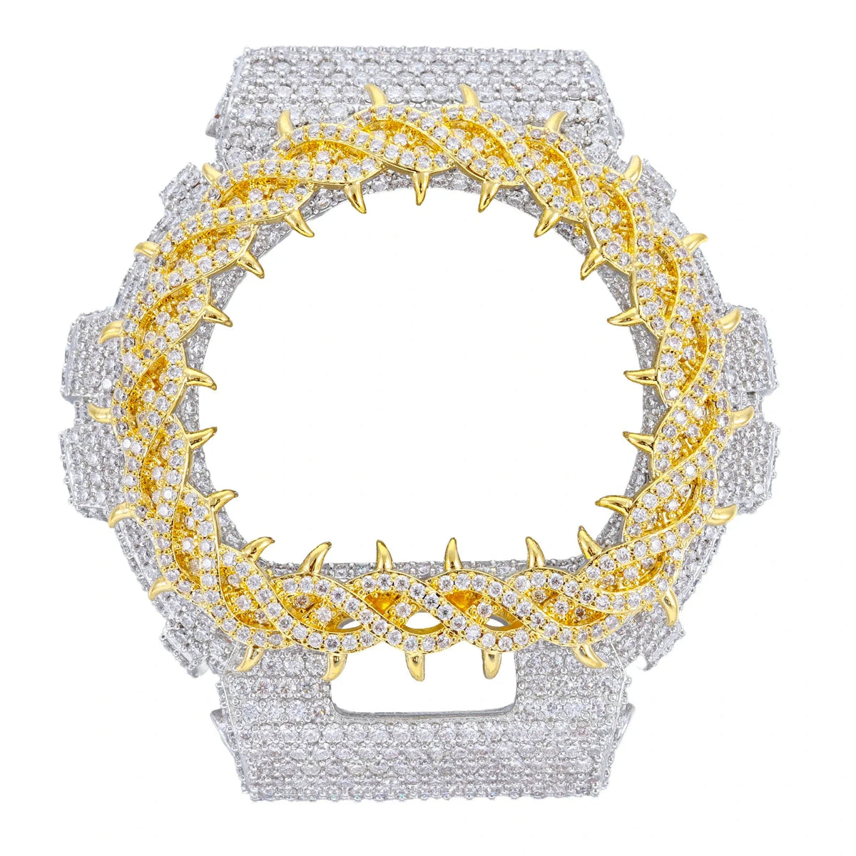 Watch Bezel & Watch Case for DW6900 - Vine Thorns Moissanite S925