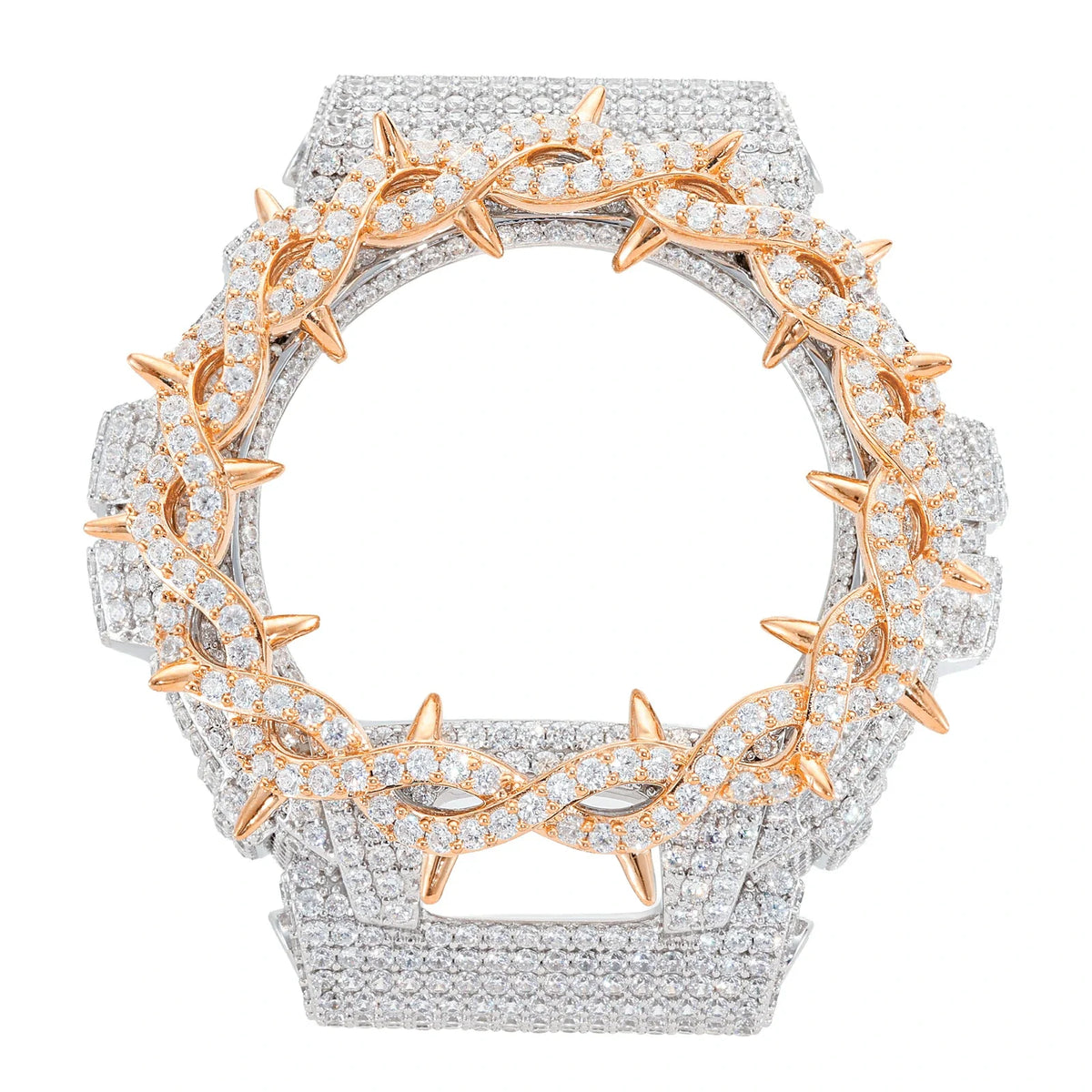 S925 Moissanite Twist Thorn Watch Case for DW6900 SERIES