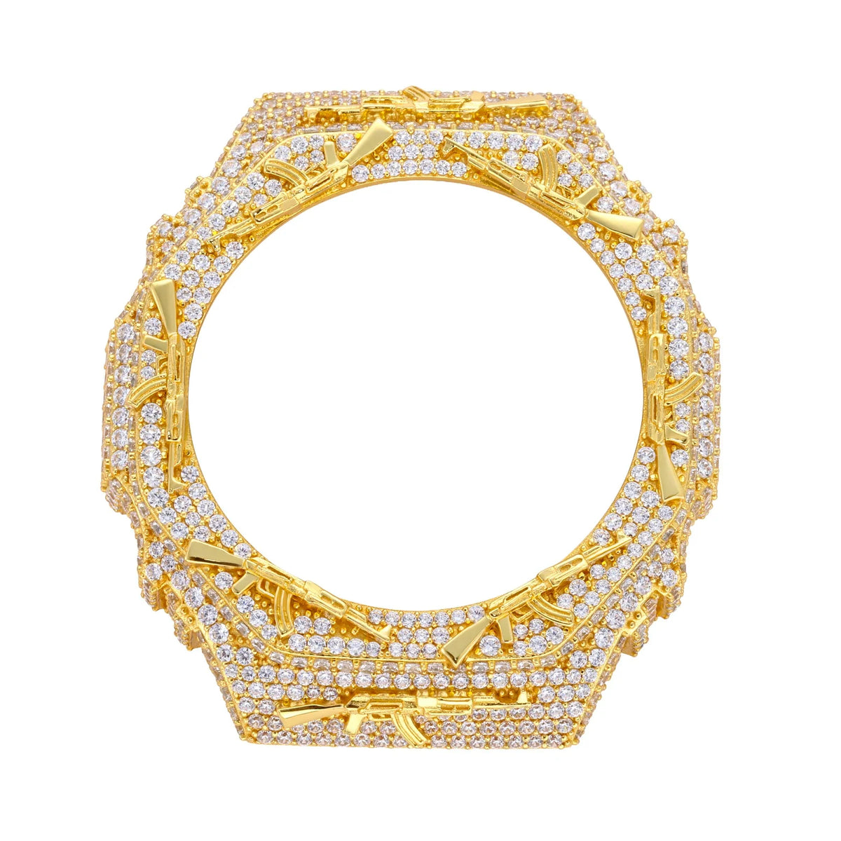 Iced Out Moissanite AK-47 Bust Down Bezel for GA2100 Series