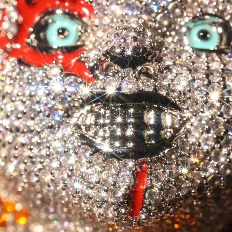 Iced Out Horror Doll Character Hip Hop Pendant【A263】