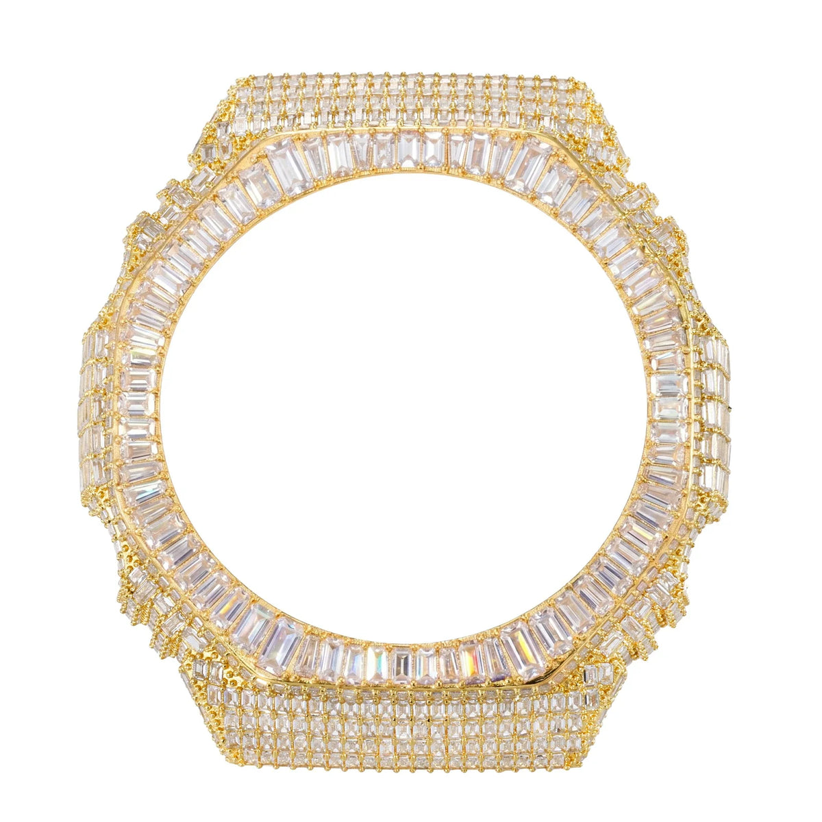 Full Baguette Moissanite Bust Down Bezel for GA2100