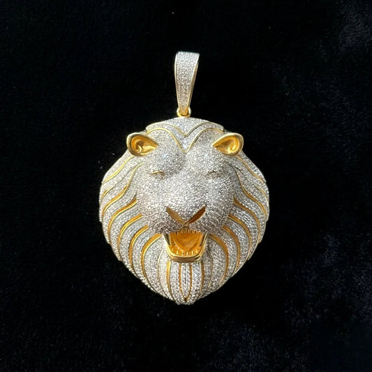 Iced Out Lion Head Pendant【A228】