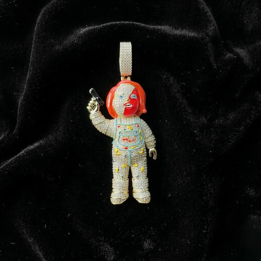 Iced Out Horror Figure Toy Pendant【A212】