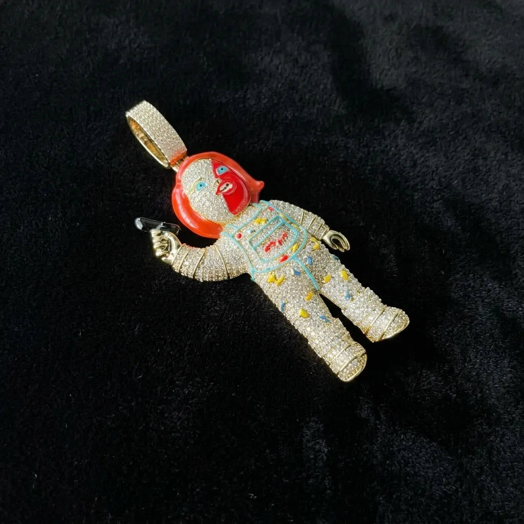 Iced Out Horror Figure Toy Pendant【A212】