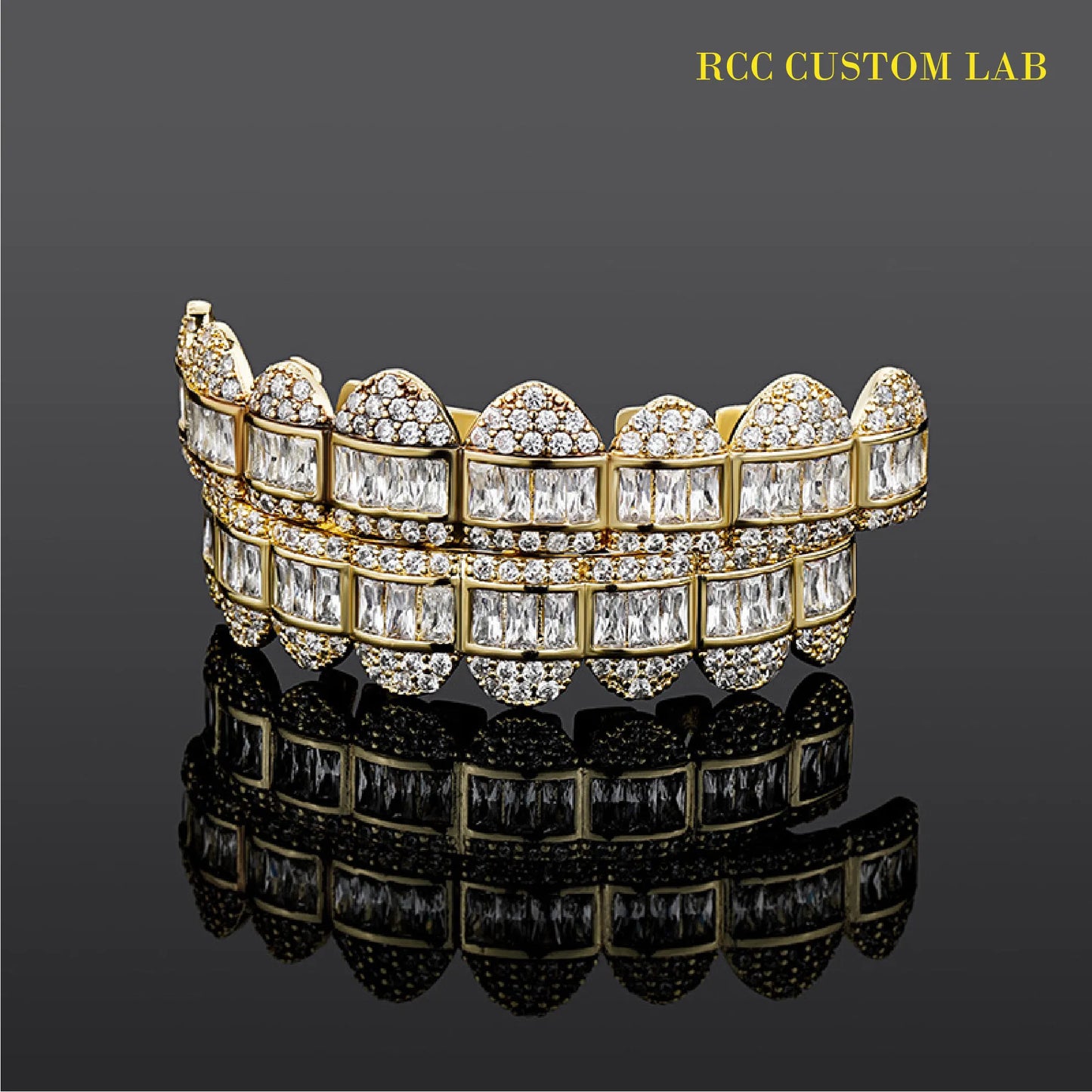 Baguette & Round Diamond Grillz【G104】