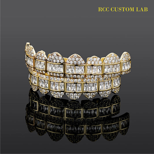 Baguette & Round Diamond Grillz【G104】
