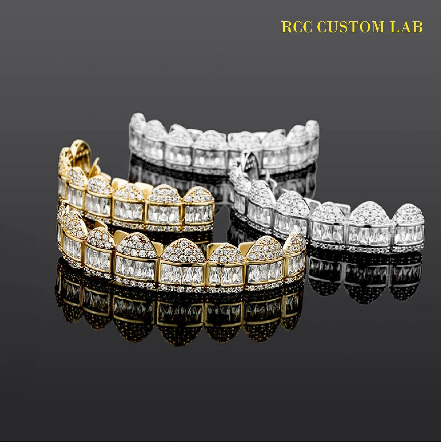 Baguette & Round Diamond Grillz【G104】