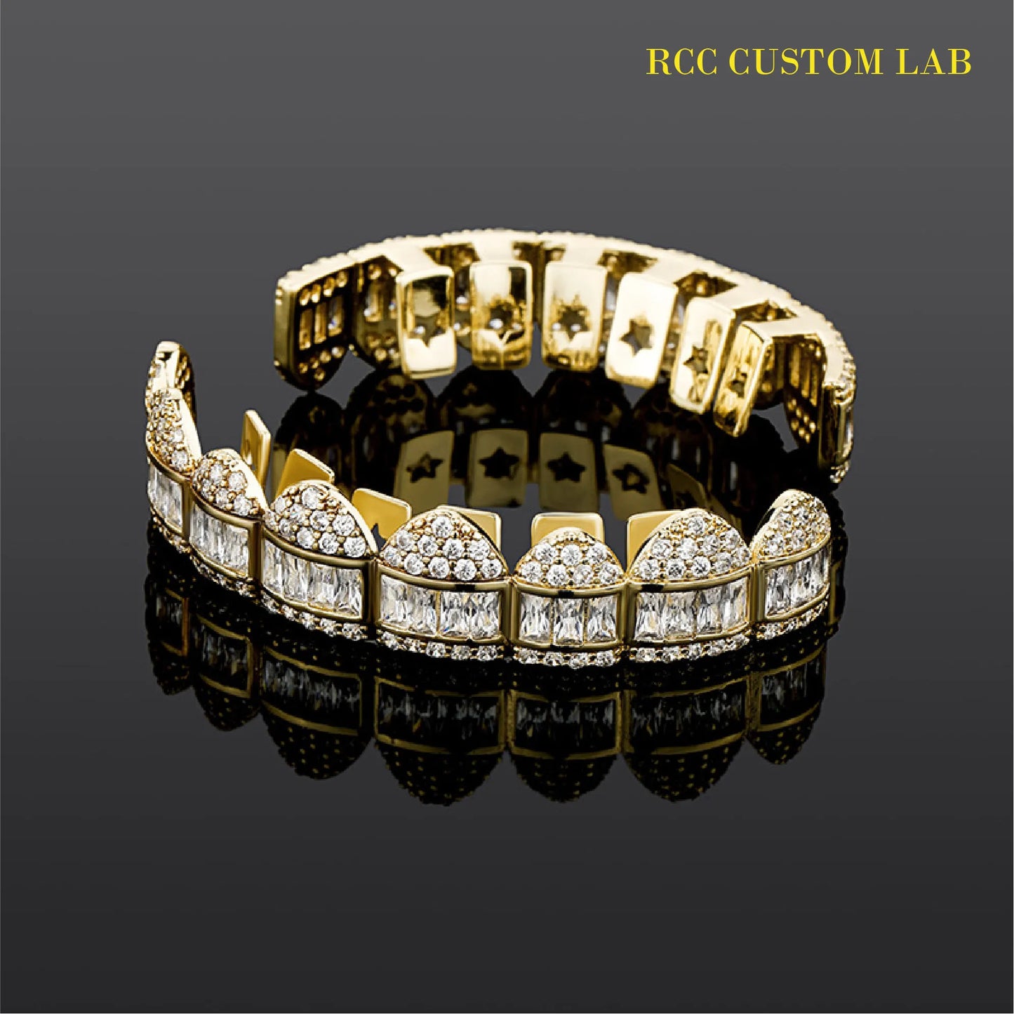 Baguette & Round Diamond Grillz【G104】