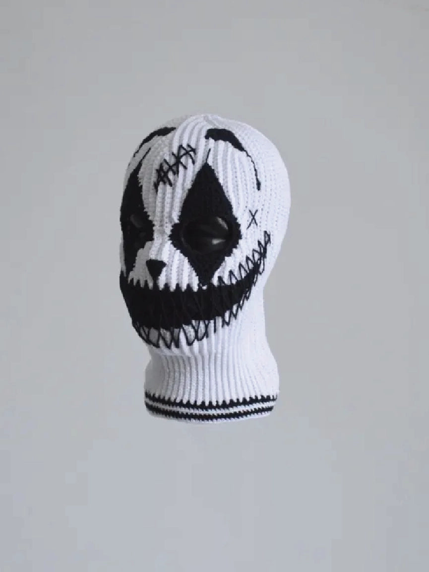 Unisex Distressed Gothic Clown Knitted Balaclava Ski Mask【M105】