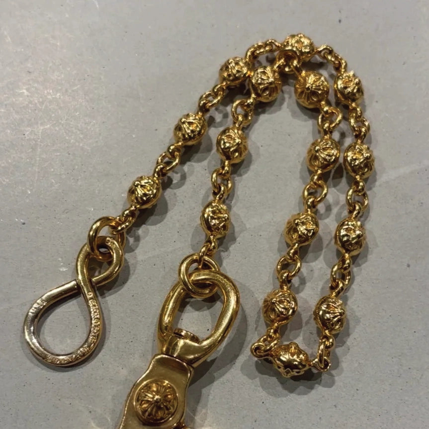 Gothic Ball Hip Hop Wallet Pant Chain Gold Silver【M201】