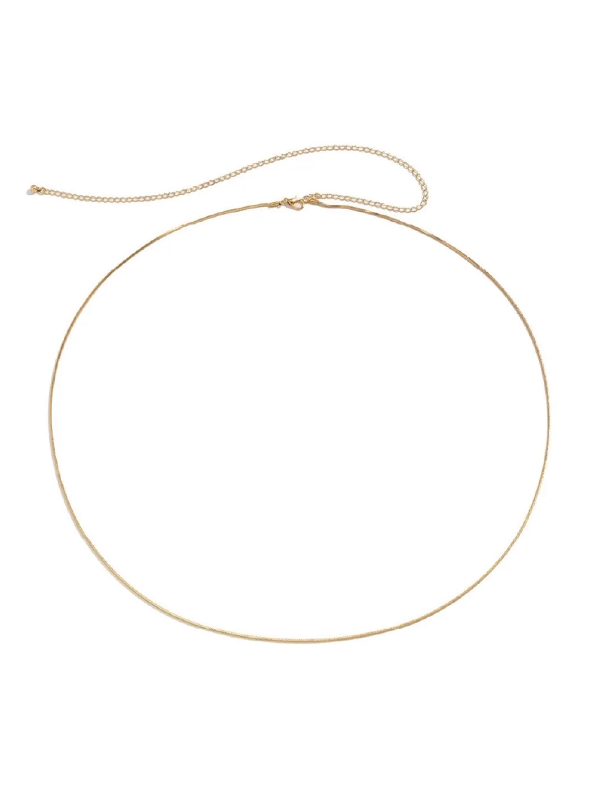 Women Minimalist Gold Snake Chain Belly Chain【M304】
