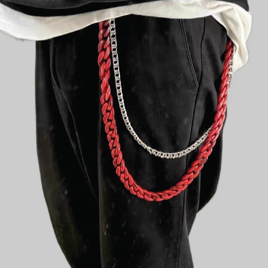Layered Cuban Link Hip Hop Wallet Chain【M211】