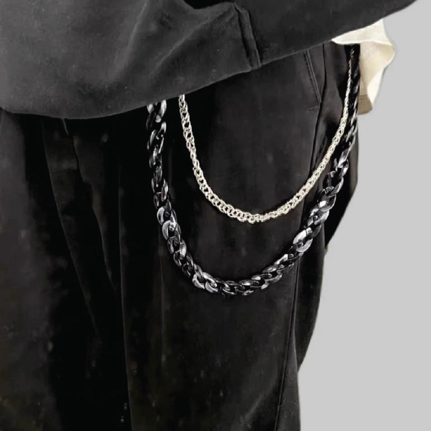 Layered Cuban Link Hip Hop Wallet Chain【M211】
