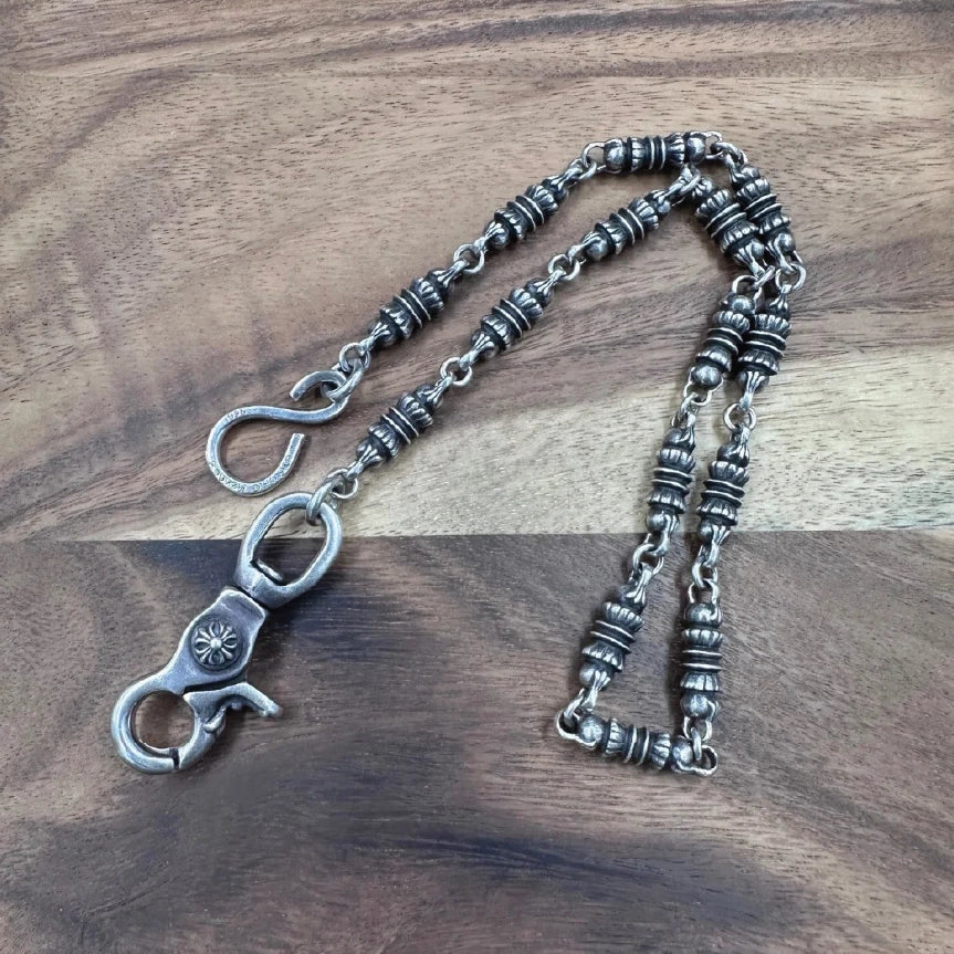 Cross Ball Layered Wallet Chain Set Vintage【M221】